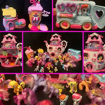 My Little Pony Ponyville Ice Cream Shake Tea Pot Rainbow Dash Lot + Snailsquirm • $88
