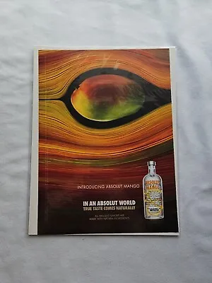 2009 Absolut Mango Vodka Proof Print Ad Approx 8X10 (CP39) • £17.99
