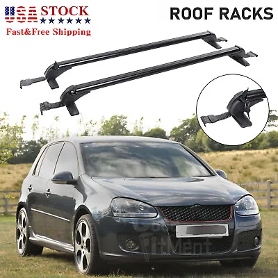 For VW MK5 MK6 MK7 Car Top Roof Rack Cross Bars 43.3  Luggage Carrier W/ Lock US • $135.36
