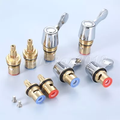 Brass/Ceramic Tap Valves Cartridge Gland Turn Replacement Repair Kit Kitchen • £7.42