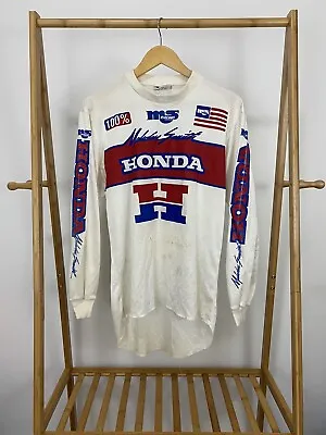 VTG 80s Honda Malcolm Smith MSR Motocross Racing Team Jersey Shirt L USA • $179.95