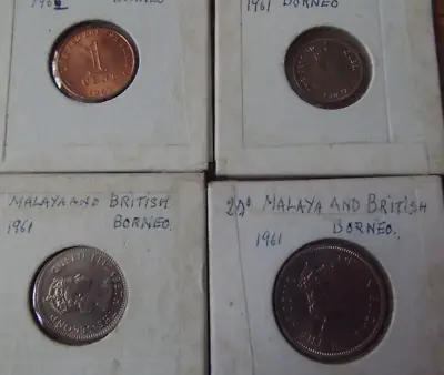 £1 • Buy Coins Malaya And British Borneo X4