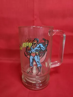 Vintage 1978 DC Superman Glass Collector Mug Glossy P016 • $12.99