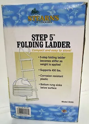 Stearns Outdoors Step 5 Folding Ladder B205 • $20.99