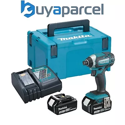 Makita LXT DTD152RFJ 18v Lithium Ion Impact Driver + 2 X 3.0 Batteries + Charger • £199.99