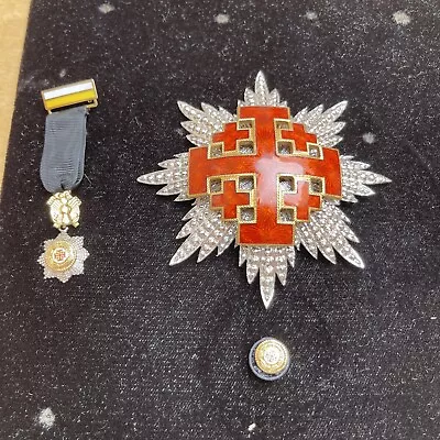 VATICANORDER OF THE HOLY SEPULCHREBREAST STAR 90mm • $650