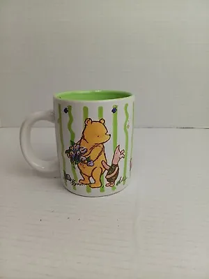 Classic Winnie The Pooh Coffee Tea Mug Cup Michel Co Disney Piglet Flowers Honey • $22