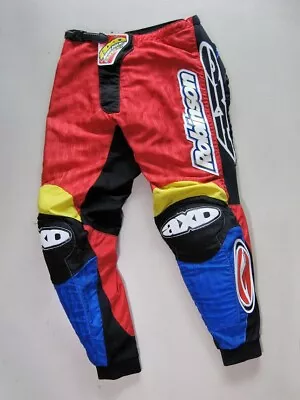 Vintage AXO Robinson Racing BMX Pants  Size 32 DH MX Motocross • $79