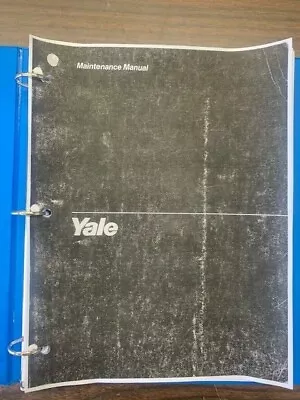 Yale GC/GP/GLC/GLP/GDP 020-060/CD/BD/RD Forklift Service Maintenance Manual 1424 • $100