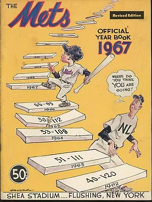 Vintage 1967 MLB New York Mets Yearbook • $65