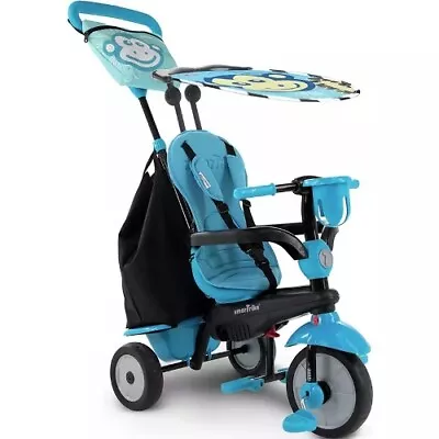 SmarTrike Safari Premium 4-in-1 Toddler Trike - Blue RRP 90.00 Lot GD • £68.99