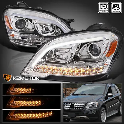 Fits 2009-2011 Mercedes Benz W164 ML320 LED Sequential Strip Projector Headlight • $398.38