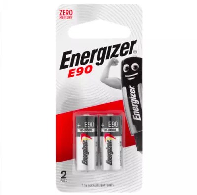 Energizer E90 - 2 PACK 1.5V Alkaline Cell Batteries Zero Mercury • $11.50