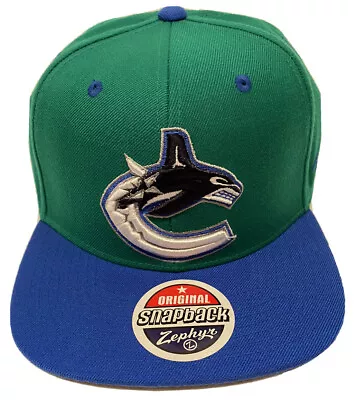 Zephyr NHL Vancouver Canucks  Z11  Flat Bill SnapBack Hat BRAND NEW WITH TAGS • $49.99