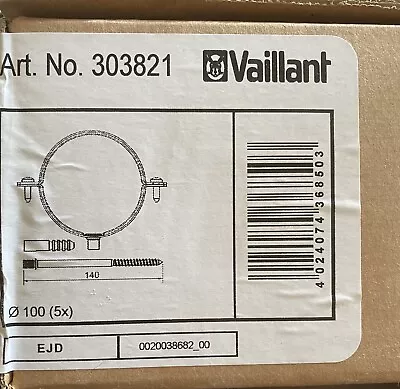 New Vailant Flue Brackets X5  ( 303821 ) • £15