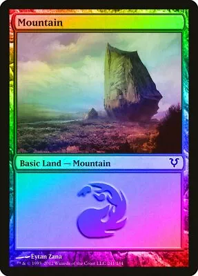 Mountain (241) FOIL Avacyn Restored HEAVILY PLD Basic Land MAGIC CARD ABUGames • $1.79