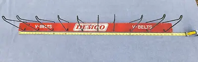 VINTAGE DEMCO V-BELTS WOOD DISPLAY RACK WIRE SIGN CAR AUTO COAT HANGER 10 Hook • $42