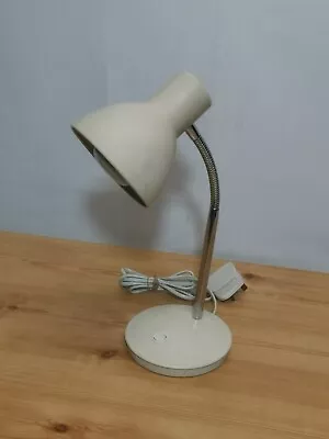 £17.99 • Buy Vintage Retro Gooseneck Enamel Coated Desk Lamp - Fully Working 
