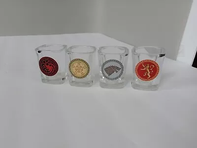 Rabbit Tanaka Game Of Thrones House Sigil Shot Glass Set - Square House Sigil... • £17.36