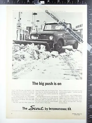 1965 International Harvester Scout Plow Fender Grille Hood Shot Emblem 1964 Ad  • $12.50