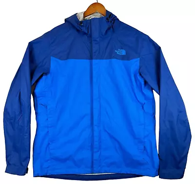 The North Face Venture Rain Jacket Men’s Large Blue Hooded Hyvent Nylon Outdoor • $29.97