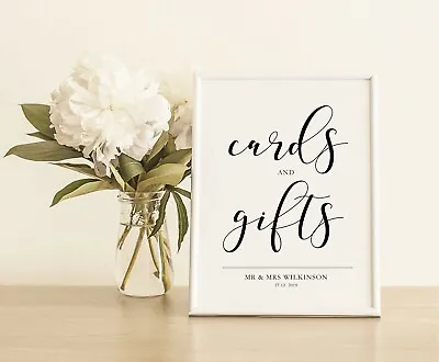 Unframed Personalised A5 Wedding Signs- Cards Guest Book Favours Etc • £3.75