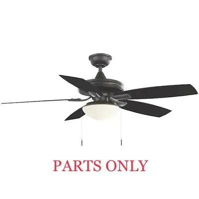 PARTS ONLY Hampton Bay Gazebo III 52 In. Indoor/Outdoor Natural Iron Ceiling Fan • $5.99