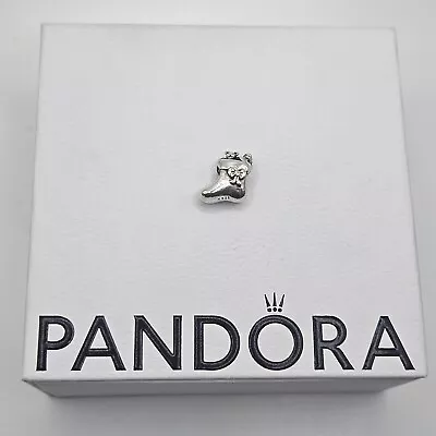 Genuine Pandora Christmas Stocking Teddy Bear Charm ALE 925 #791038 • £14