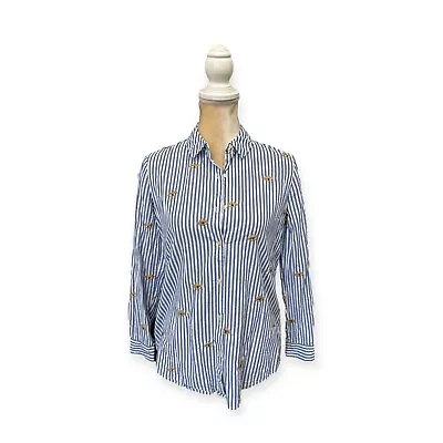 SCOTCH & SODA Maison Scotch Striped Button Down Shirt Size P (Xs) Blue Eye • $49.99