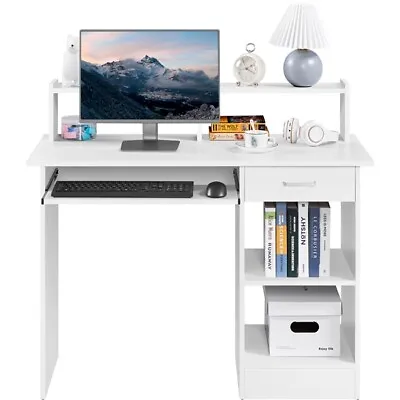 Computer Desk PC Laptop Writing Table Study Computer Desk With Keyboard Tray New • $79.99