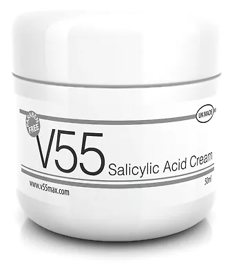 V55 Salicylic Acid Cream Spot Treatment Blackheads Blemishes Problem Skin Spots • £13.97