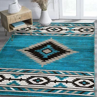 HR Southwestern Rugs For Cabin Tribal Medallion Carpet For Livingroom • $59.90