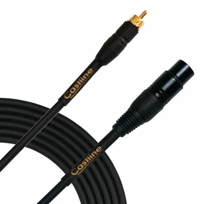 Castline Gold RCA To XLR Female Audio Patch Cable Mogami 2549 • $94.95