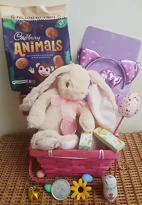 Easter Gift Basket Treat Bunny Eggs Chocolate Kids Children Tenn Girl • £17.85