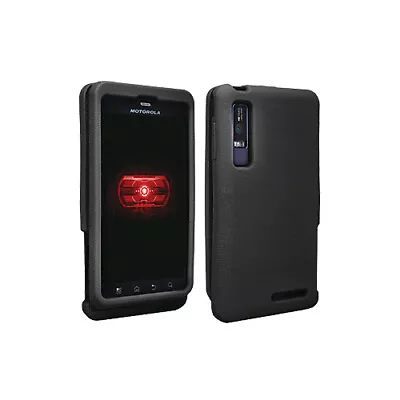 OEM Verizon Snap-On Silicone Cover Case For Motorola Droid 3 (Black) (Bulk • $8.49