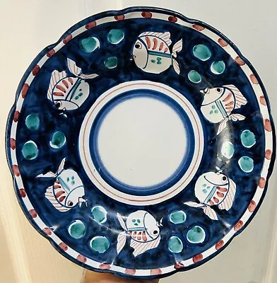 Vietri Pottery-Campagna Style Pattern 9’’ Pasta Plate Made/Painted By Hand-Italy • $36.99