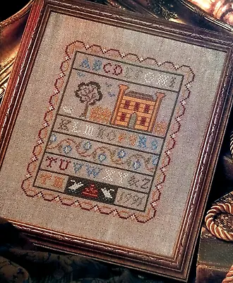 Cross Stitch Pattern THE KINGSFORD INN Sampler Alphabet House Tree Vintage • $5.99