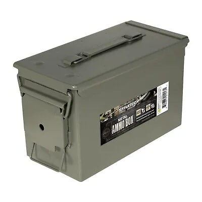 50 Cal Metal Ammo Can 1-Pack Military Steel Box Shotgun Rifle Gun Ammo Storage • $18.99