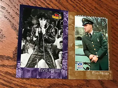 (2) 2001 & 2002 Topps American Pie Elvis Presley Cards-feb222 • $3.74