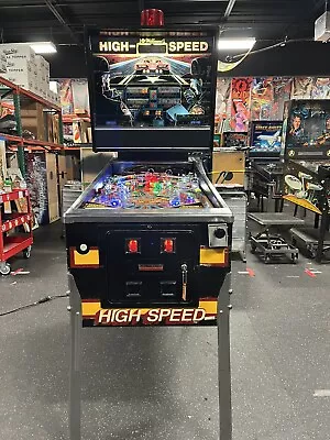 High Speed Pinball Machine Leds Professional Techs Nice Playfield 1986 • $4888.88