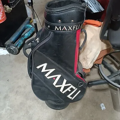 MaxFli Leather Golf Bag Great Condition • $50