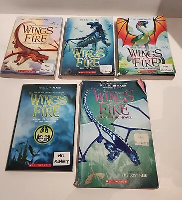 WINGS OF FIRE Books 1-3 + Winglets Collection + Graphic Novel (#2) T. Sutherland • $14.99