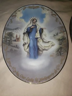 Visions Of Our Lady Of Medjugorje  Porcelain Plate 1994 Bradford Exchange • $12.99