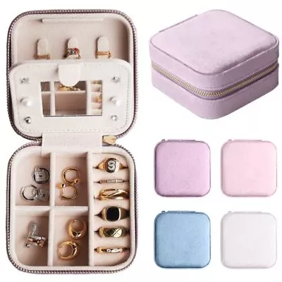 Velvet Travel Jewelry Case Portable Mini Jewelry Travel Organizer Small Jew... • $18.95