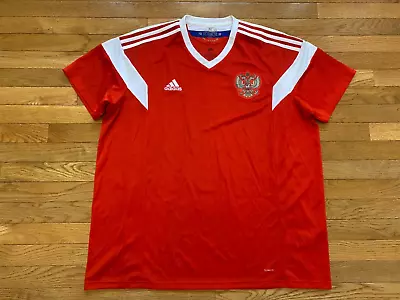 Russia  Adidas Home WORLD CUP Replica Jersey 2018/19 Size XXL • $39.99