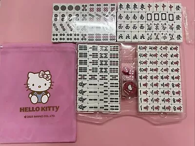 Hello Kitty Mini Size Chinese Mahjong Game Set Classic Tiles Games • $119.99