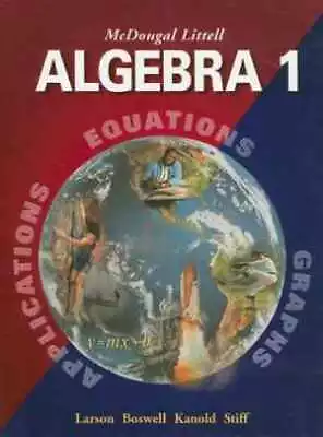 McDougal Littell Algebra 1: - Hardcover By Ron Larson Laurie - Acceptable N • $7.01