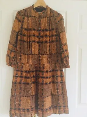 £1 • Buy Burberry Brit Fully Lined Patterned  shirt Dress Silk 10 *damaged* -  see Photos