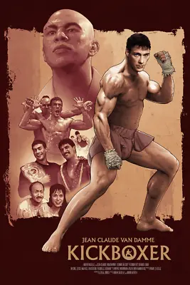 Kick Boxer Van Damme Boxing Movie Film Poster Giclee Print Art 24x36 Mondo • £97.30