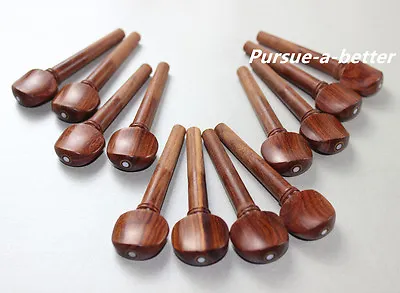 4/4 Violin Fittings 12 Pcs Rosewood Pegs beauty  Decoration Violin Accessories • $9.99